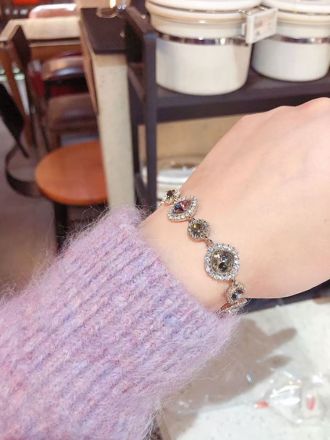 Luxury Zircon Geometric Bracelet | Elegant All-match Daily Women Jewelry