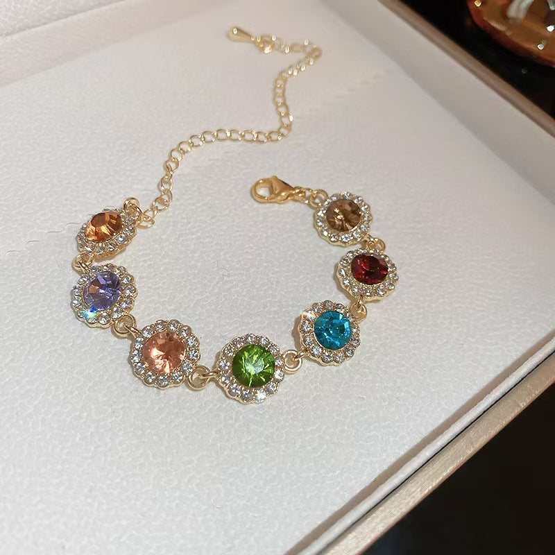 Luxury Zircon Geometric Bracelet | Elegant All-match Daily Women Jewelry